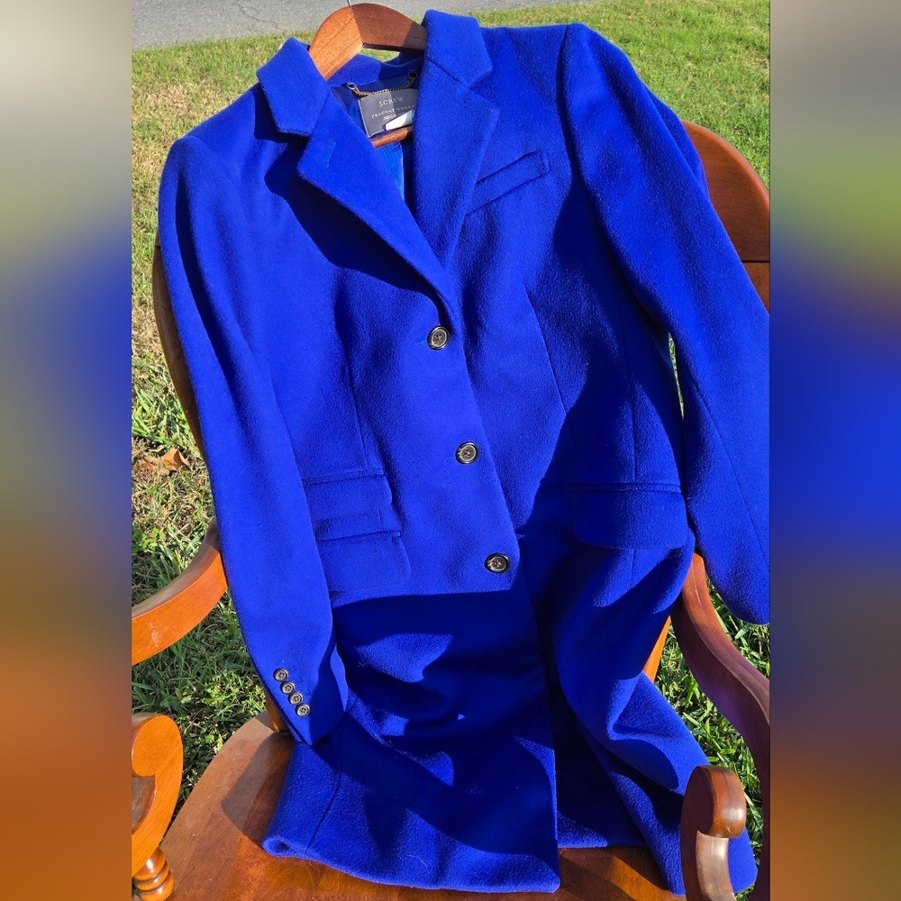 J. Crew 100% Wool by Nello Gori Peacoat, size 8 - Picture 11 of 11